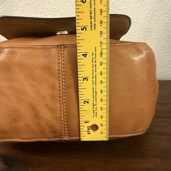Women Pikolinos Brown Leather Crossbody Bag Southwest Tassel Boho Western